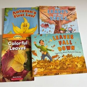 Set of Four Children's Books on Leaves